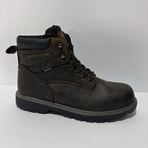 Wolverine Men’s Floorhand 6” Steel Toe Work Boots Brown, Size 13 M
